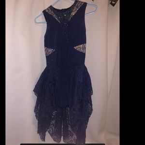 blue leotard dance costume